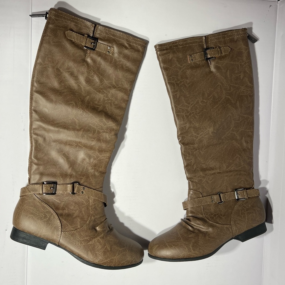 Top Moda Women’s COCO 1 Knee High Riding Boots - Size 10 - Cognac - New - Picture 3 of 11